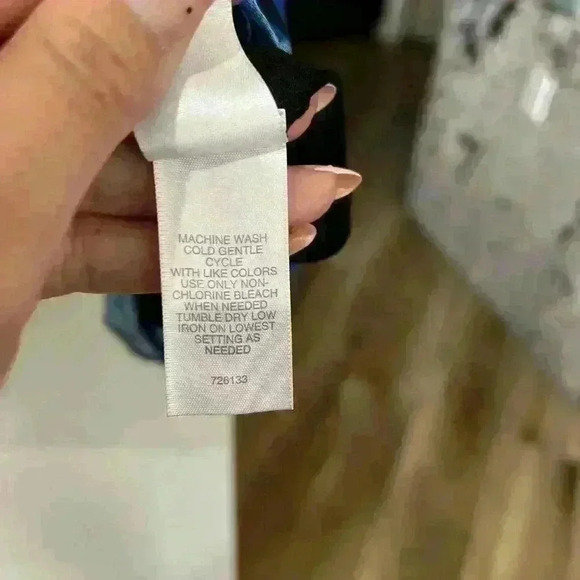 bisou bisou blue chiffon tie dye set sz XL - Picture 2 of 10